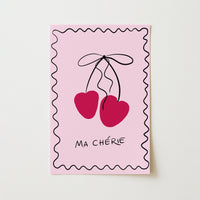 Cherry Wall Art – Pink French Print