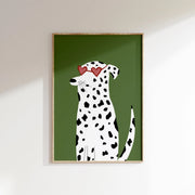 Dalmatian with Heart Glasses – Nursery & kids wall art