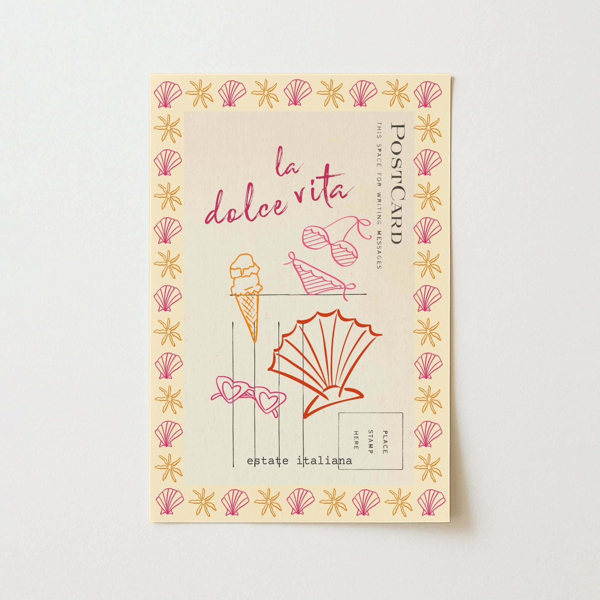 La Dolce Vita Print – Italian Summer Postcard Wall Art