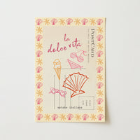 La Dolce Vita Print – Italian Summer Postcard Wall Art