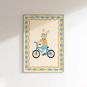 Bunny Bicycle – Nursery & kids wall art