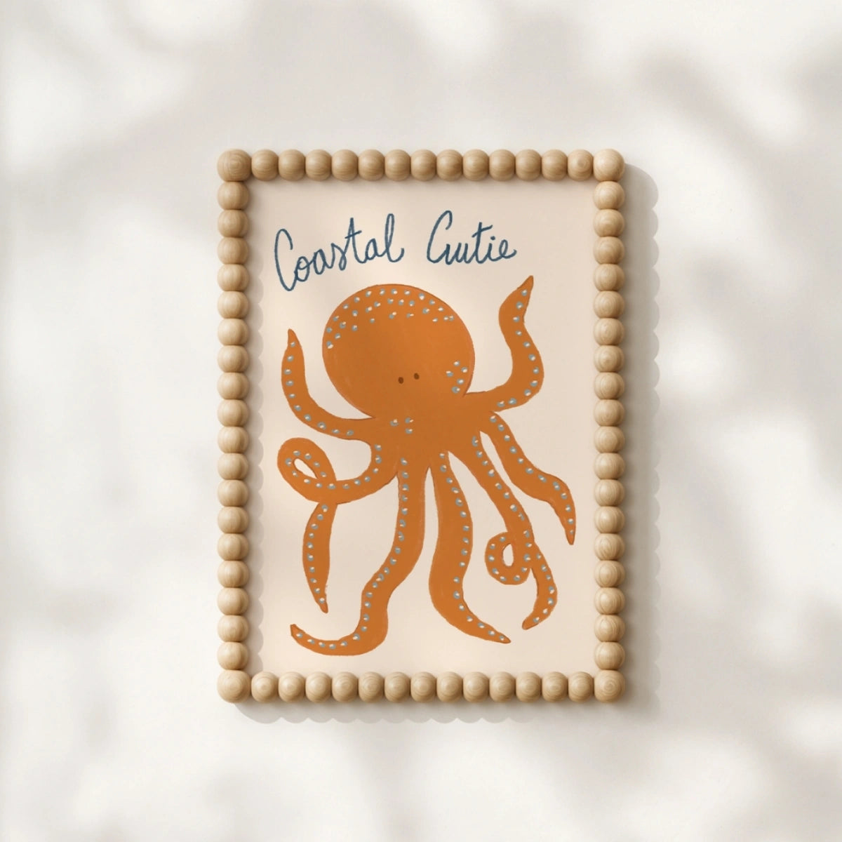 Octopus Wall Art Print, Coastal Wall Decor