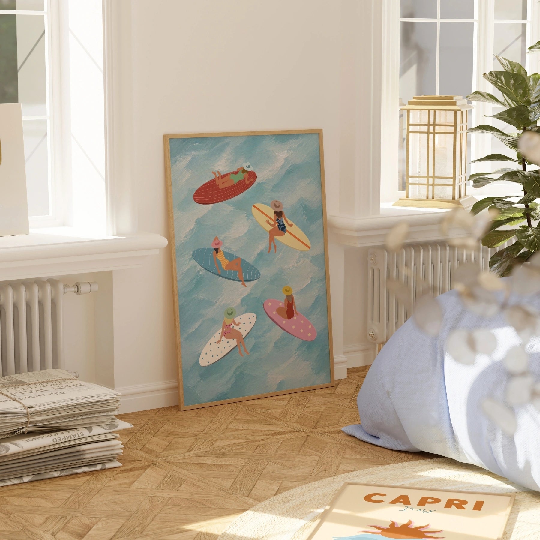 Surf Girls Wall Art