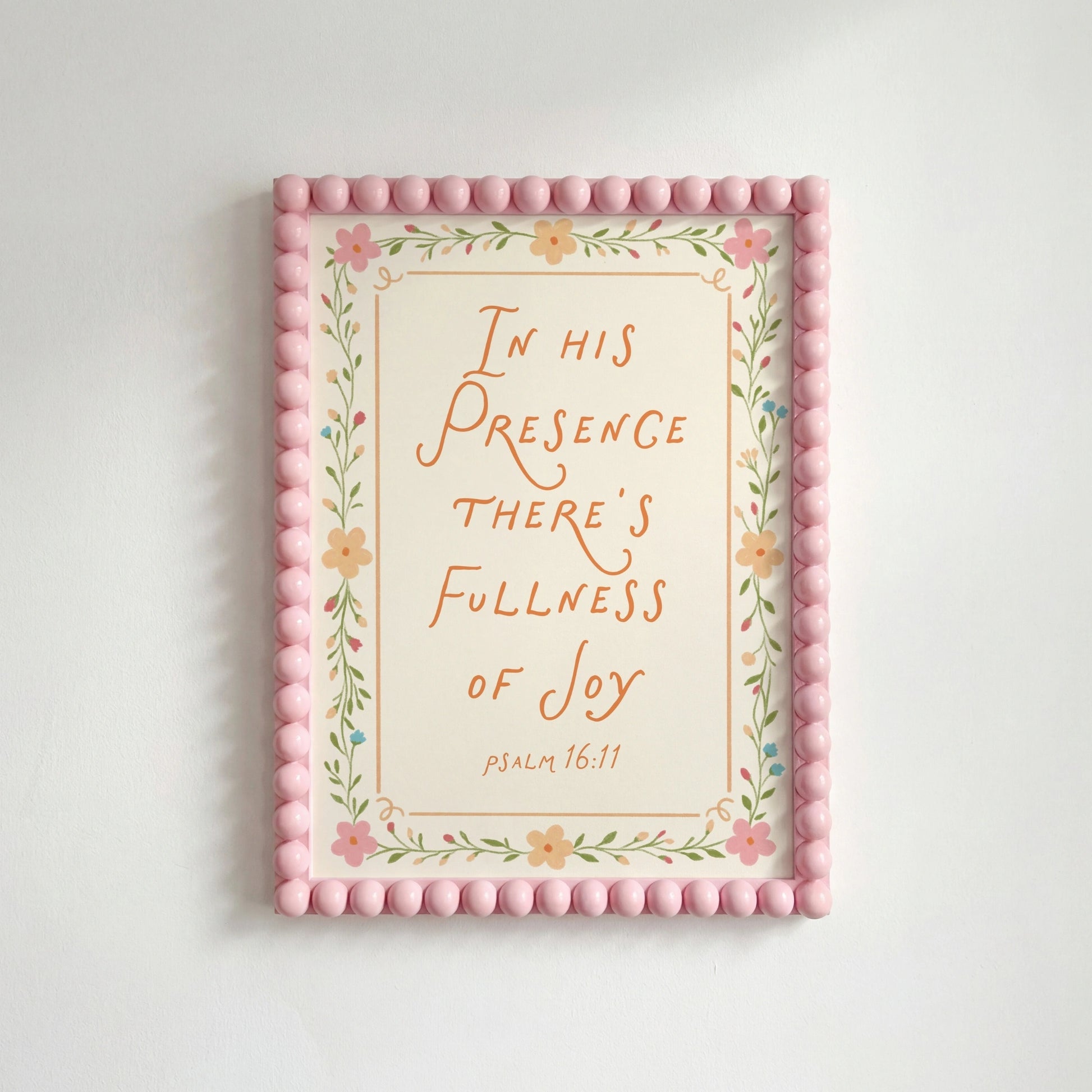 Floral Bible Verse Decor, Christian Wall Decor