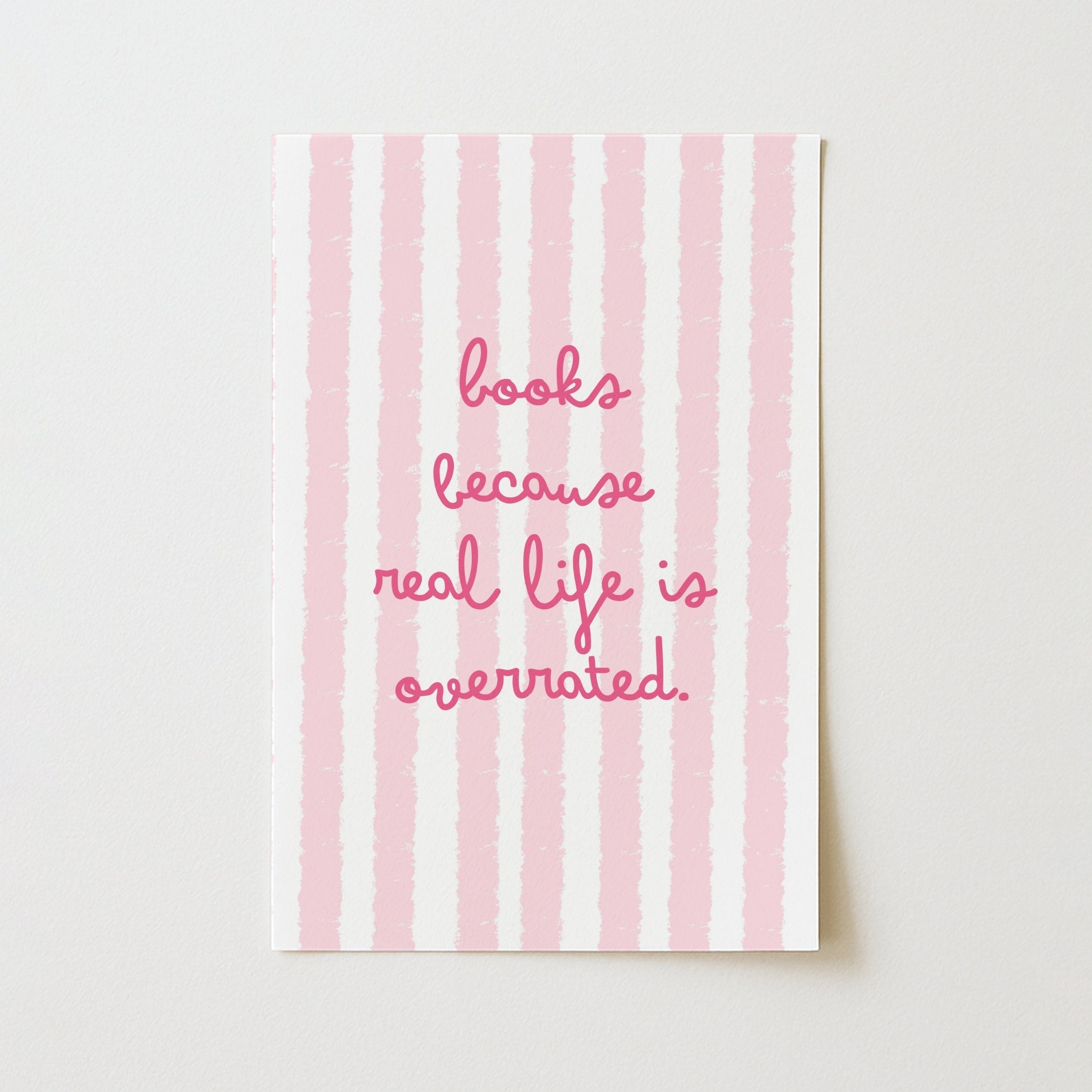 Libri sulla vita reale – Stampa libresca rosa