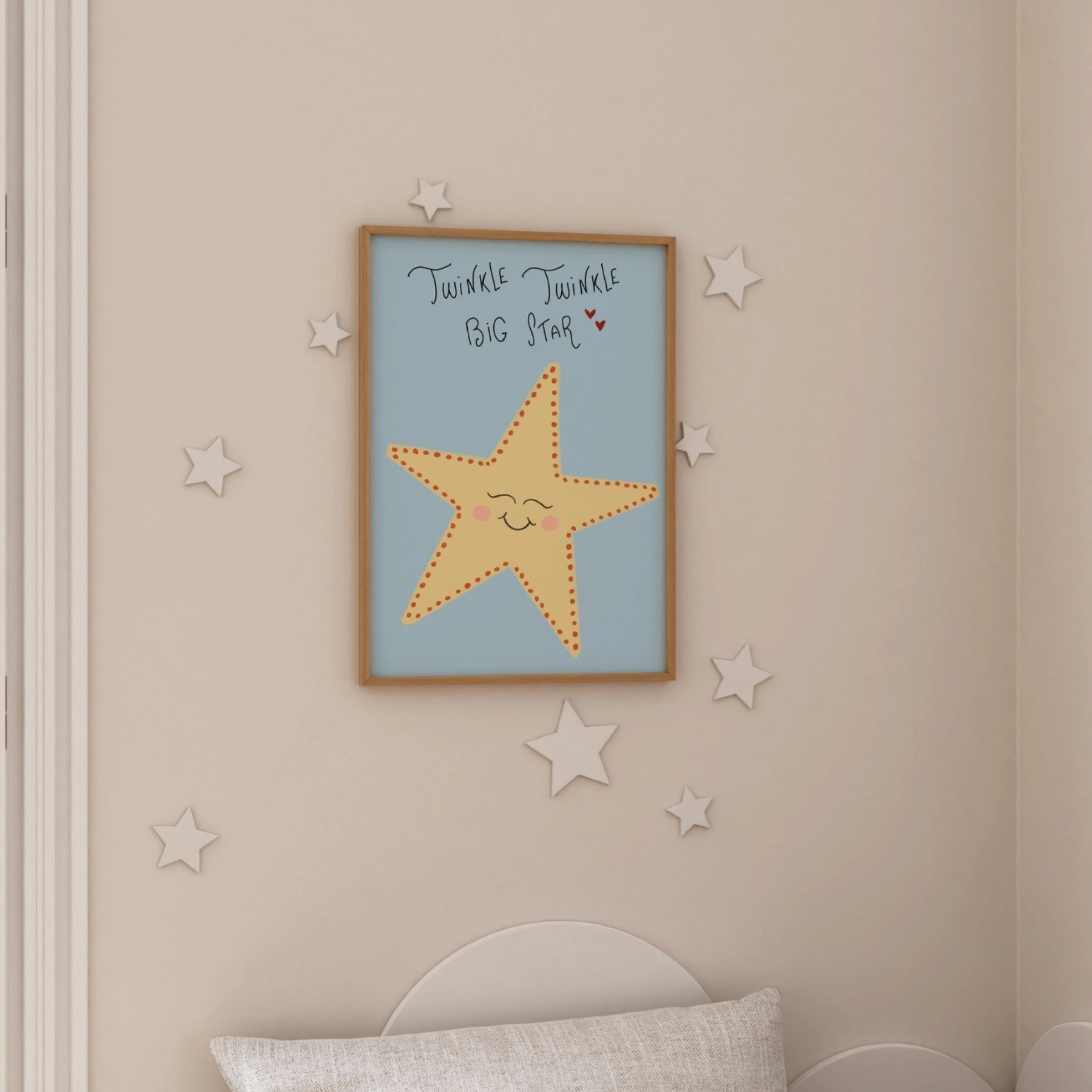 Impression de chambre d'enfant éléphant - Décoration murale Dream Big Little One