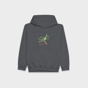 Skateboarding Dinosaur – Hættetrøje til børn
