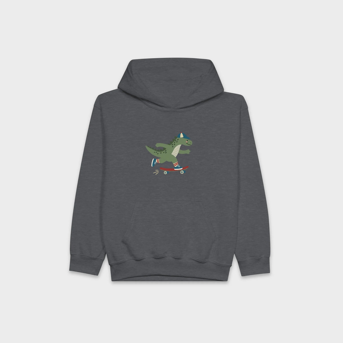 Skateboarding Dinosaur – Hættetrøje til børn