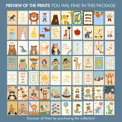 Handmade Boy Nursery, over 100 prints