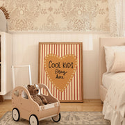Cool Kids Pray Here Striped Heart – Nursery & Kids Wall Art