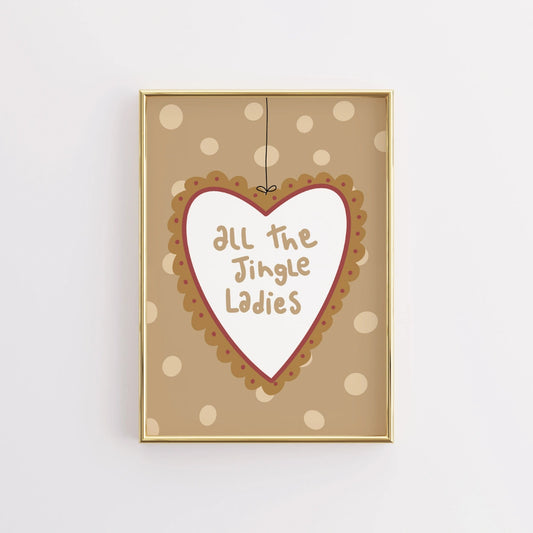 All the Jingle Ladies Christmas Print