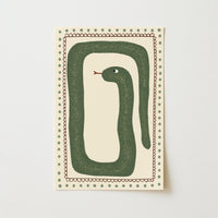 Playful Reptile Illustration