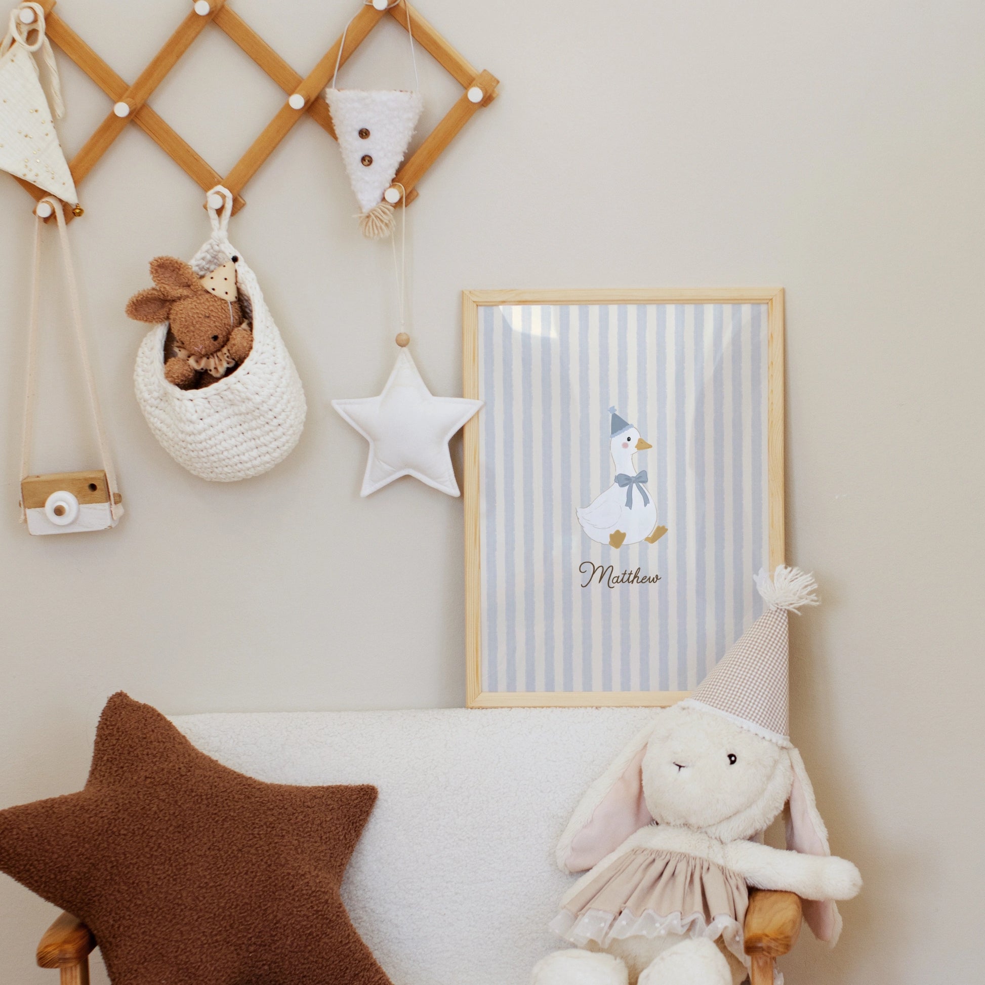 Personalized Nursery Name with Goose – Personalized wall art