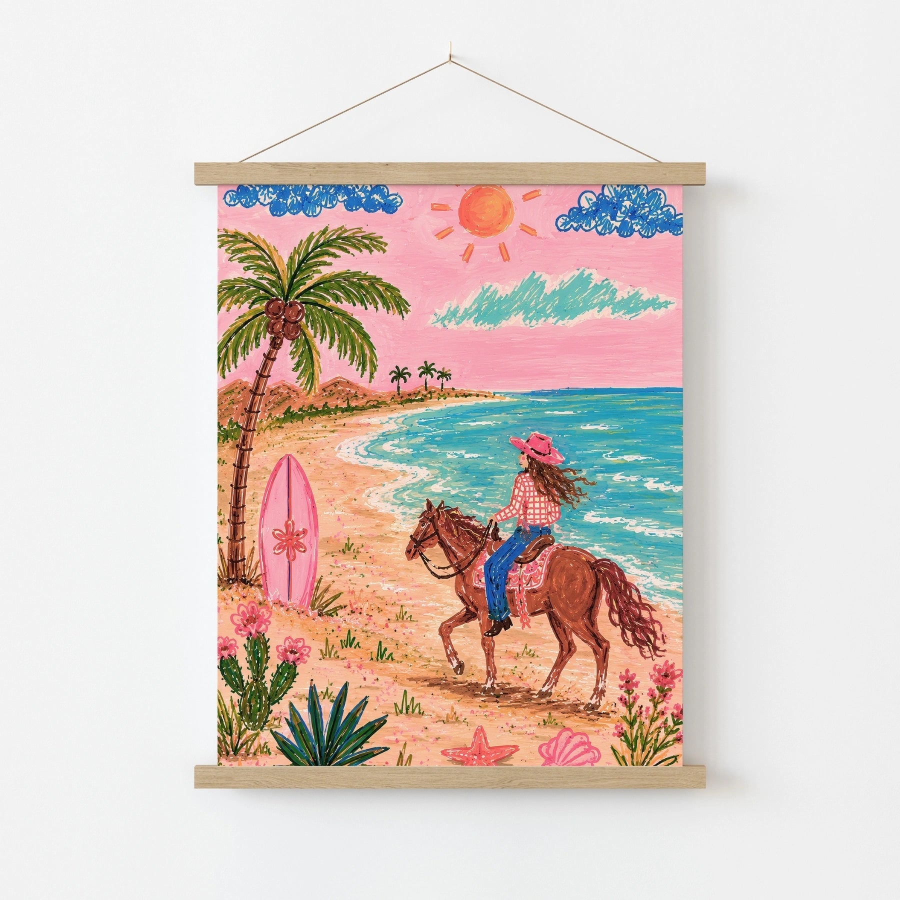 Pink Coastal Decor