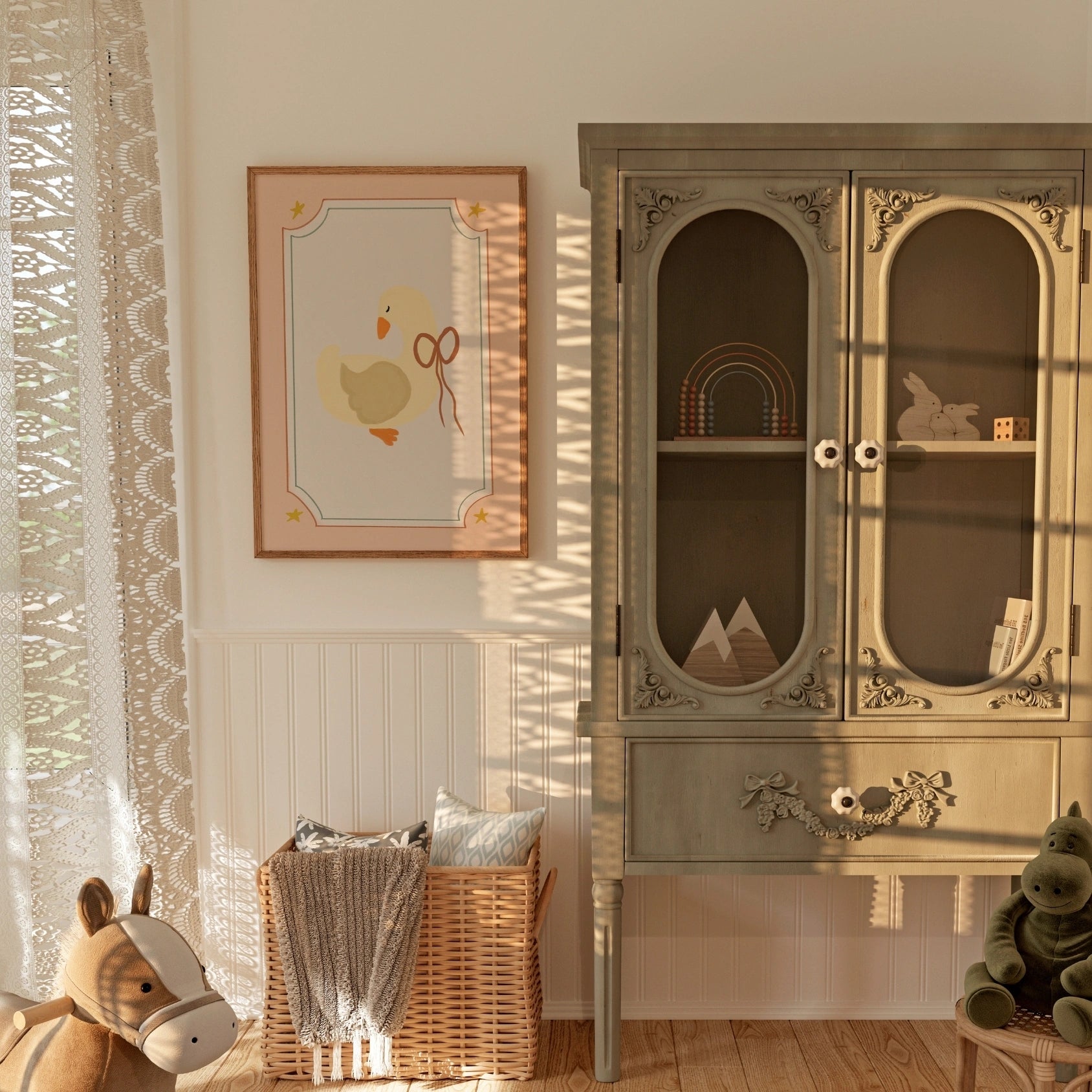 Niedliche Gänse-Wandkunst