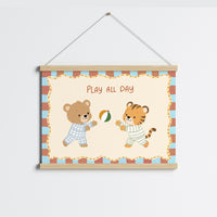 Whimsical Ball Game Wall Art