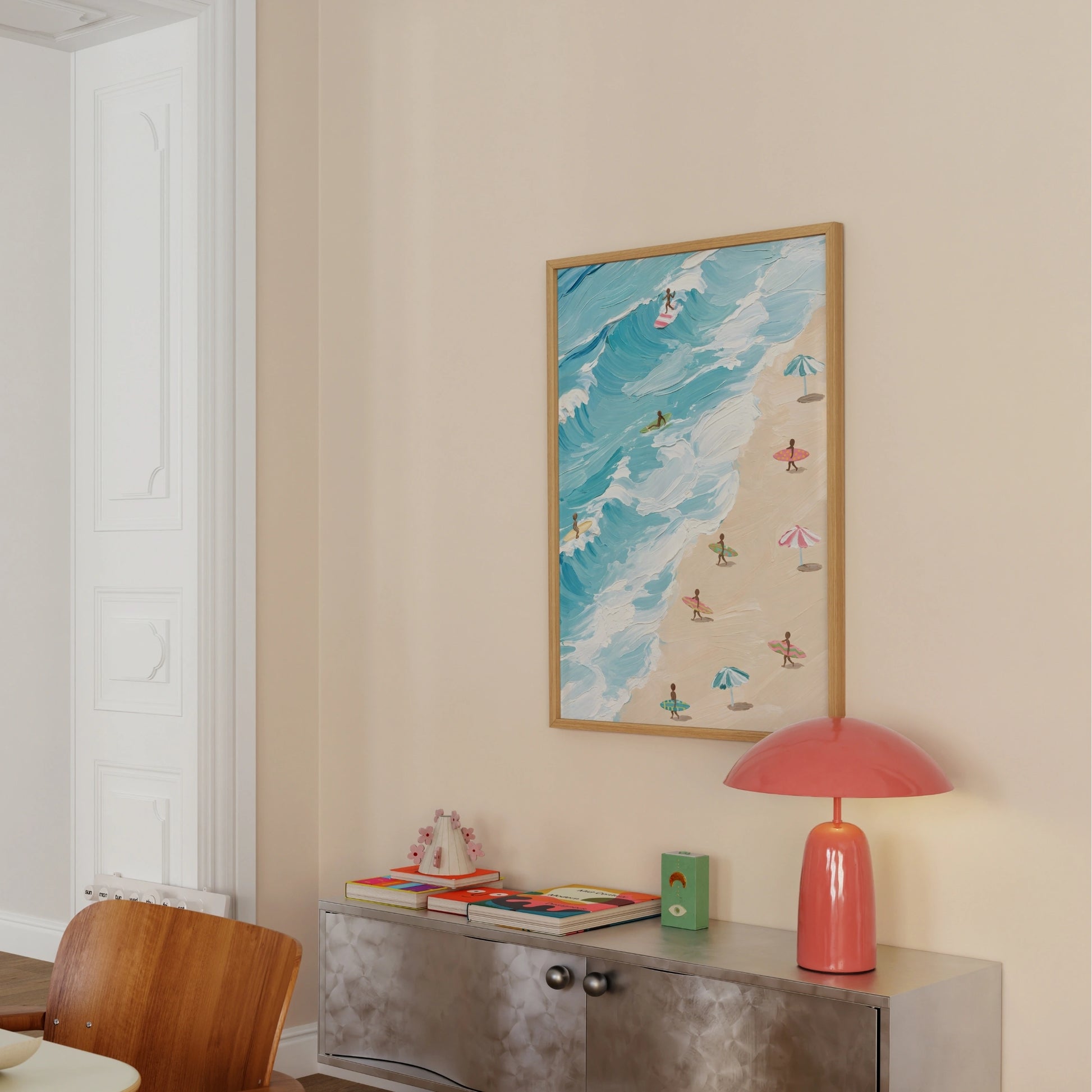 Surf Beach Wall Art, Coastal Wall Decor