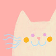 Pink Cat – Nursery & kids wall art