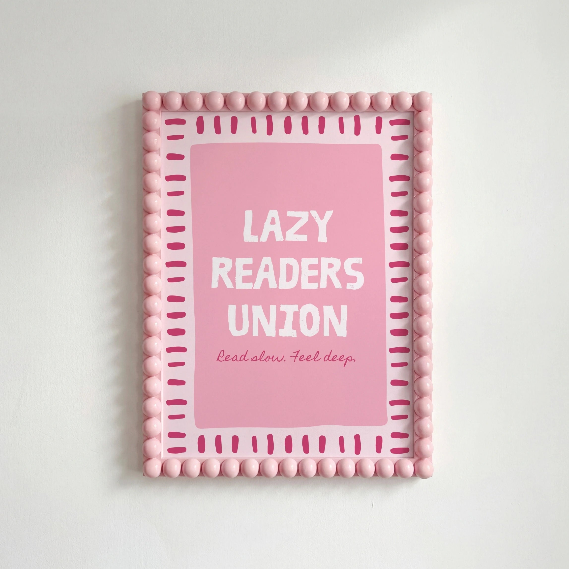 Lazy Readers Union – Stampa rosa libresca