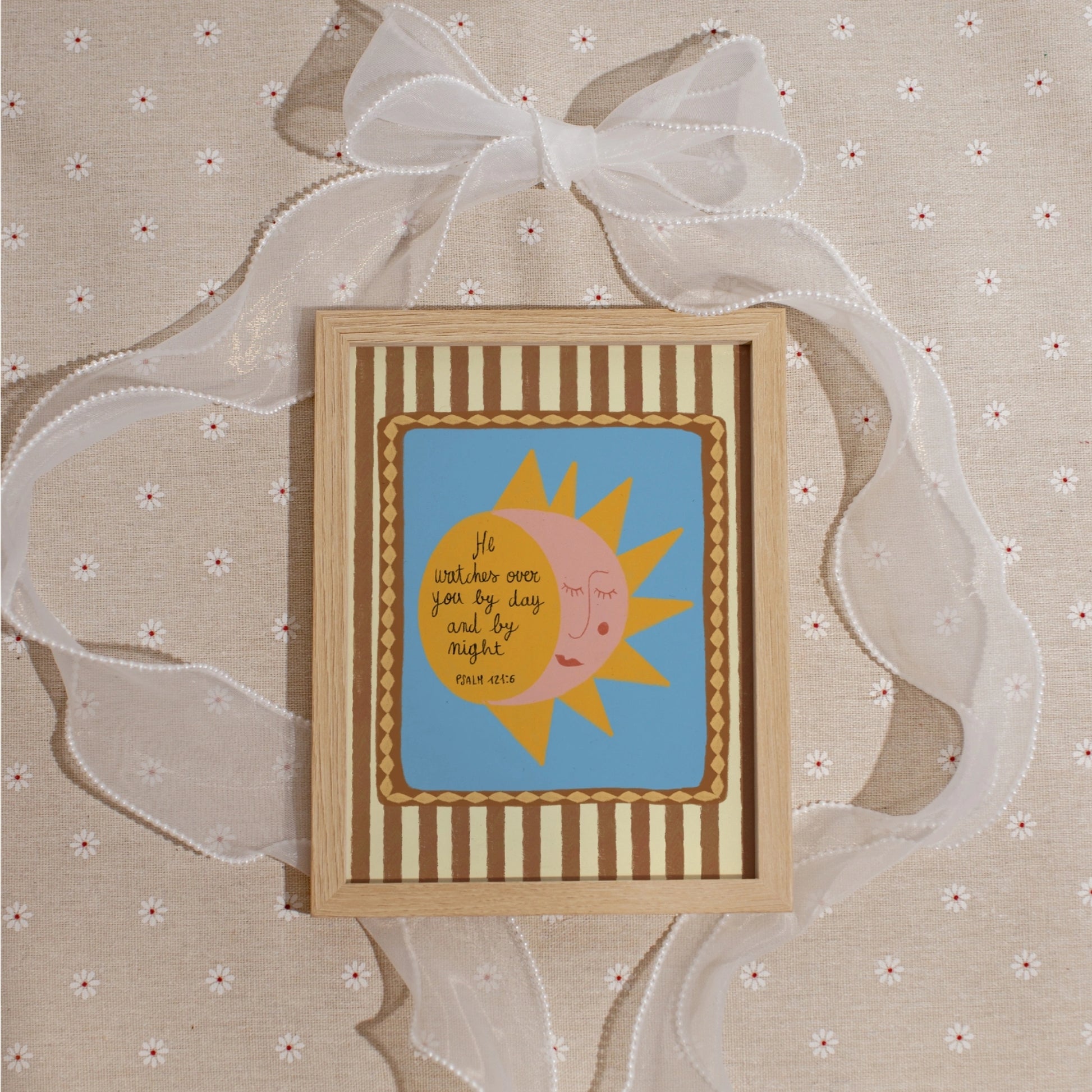 Sun and Moon Christian Nursery Print