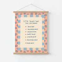 Preppy Summer Decor, Coastal Wall Decor