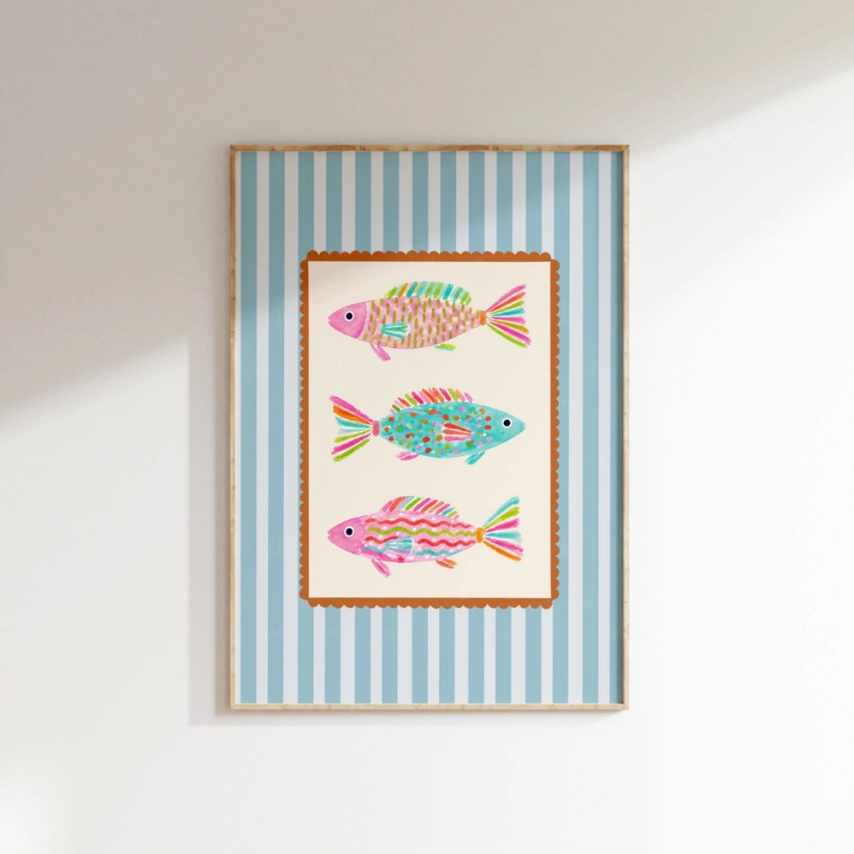 Colorful Fish Wall Art, Coastal Wall Decor