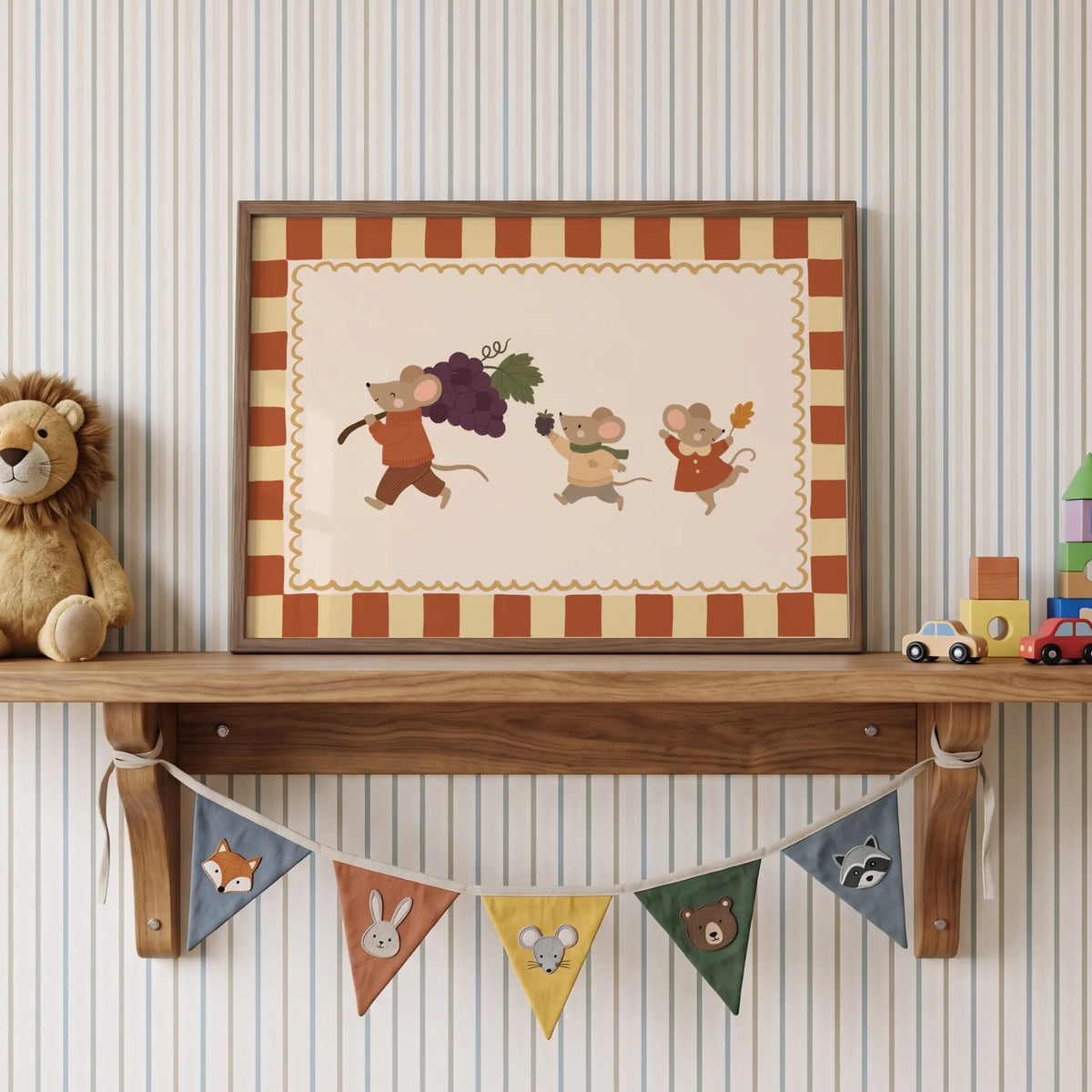 Three Little Harvest Mice – Poster per bambini