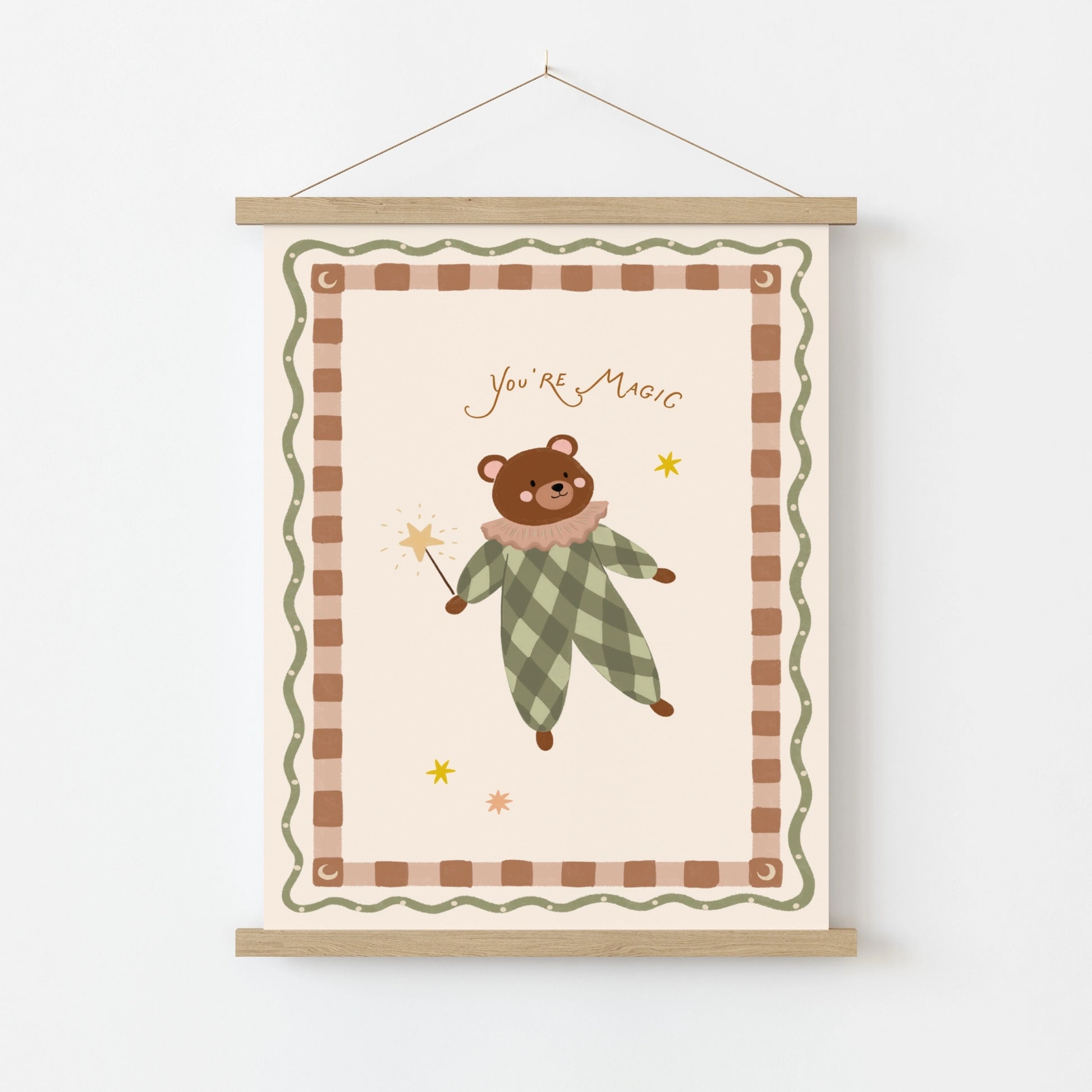 Cute Nursery Bear Print