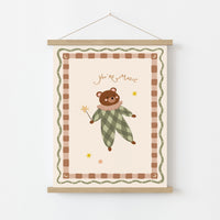 Cute Nursery Bear Print