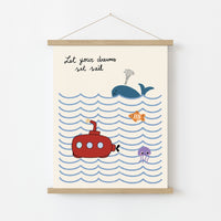 Ocean Nursery Wall Art, Boys Room Decor
