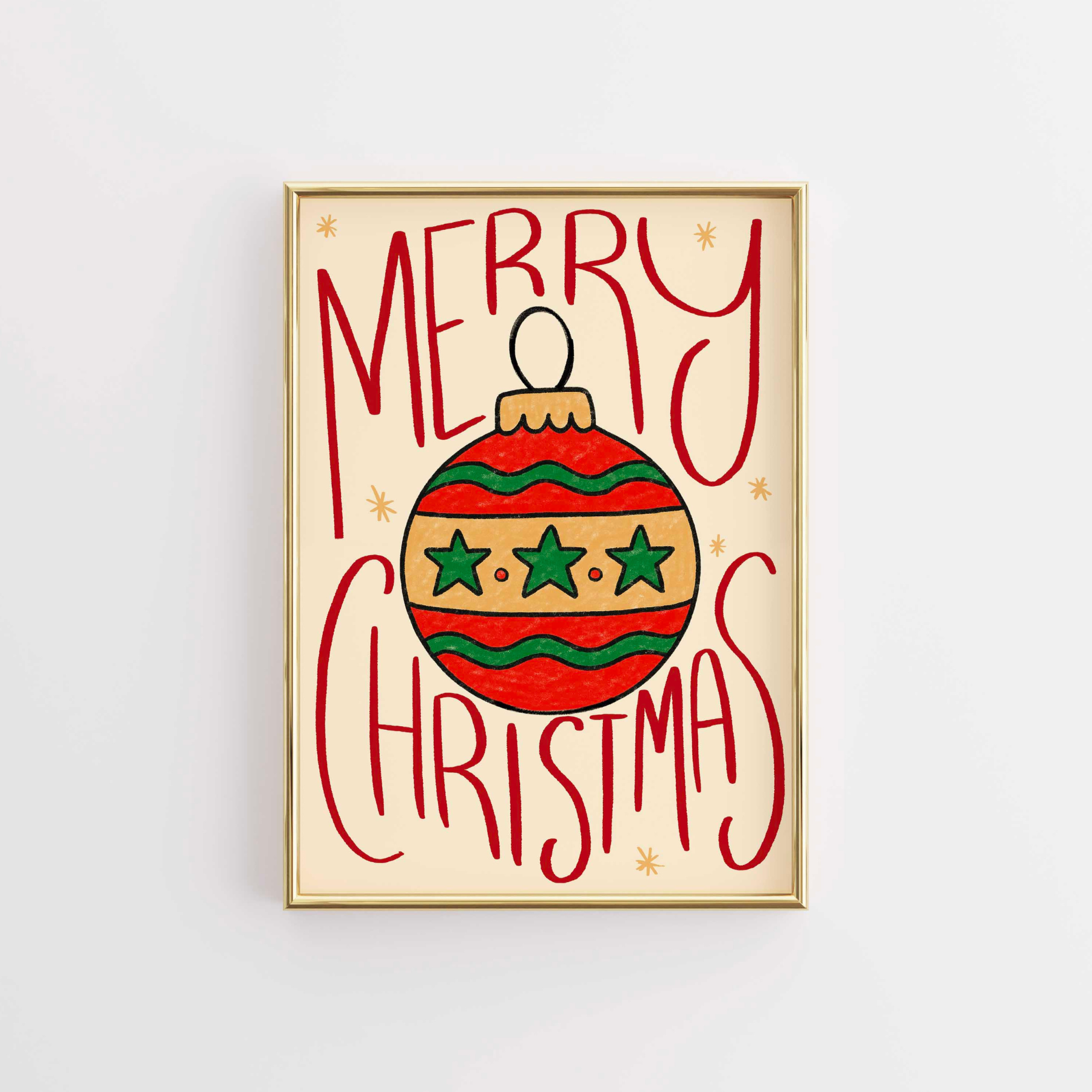 Arte de pared con velas navideñas