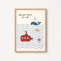 Ocean Nursery Wall Art, Boys Room Decor