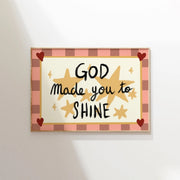 God Made You to Shine – Nursery & kids wall art
