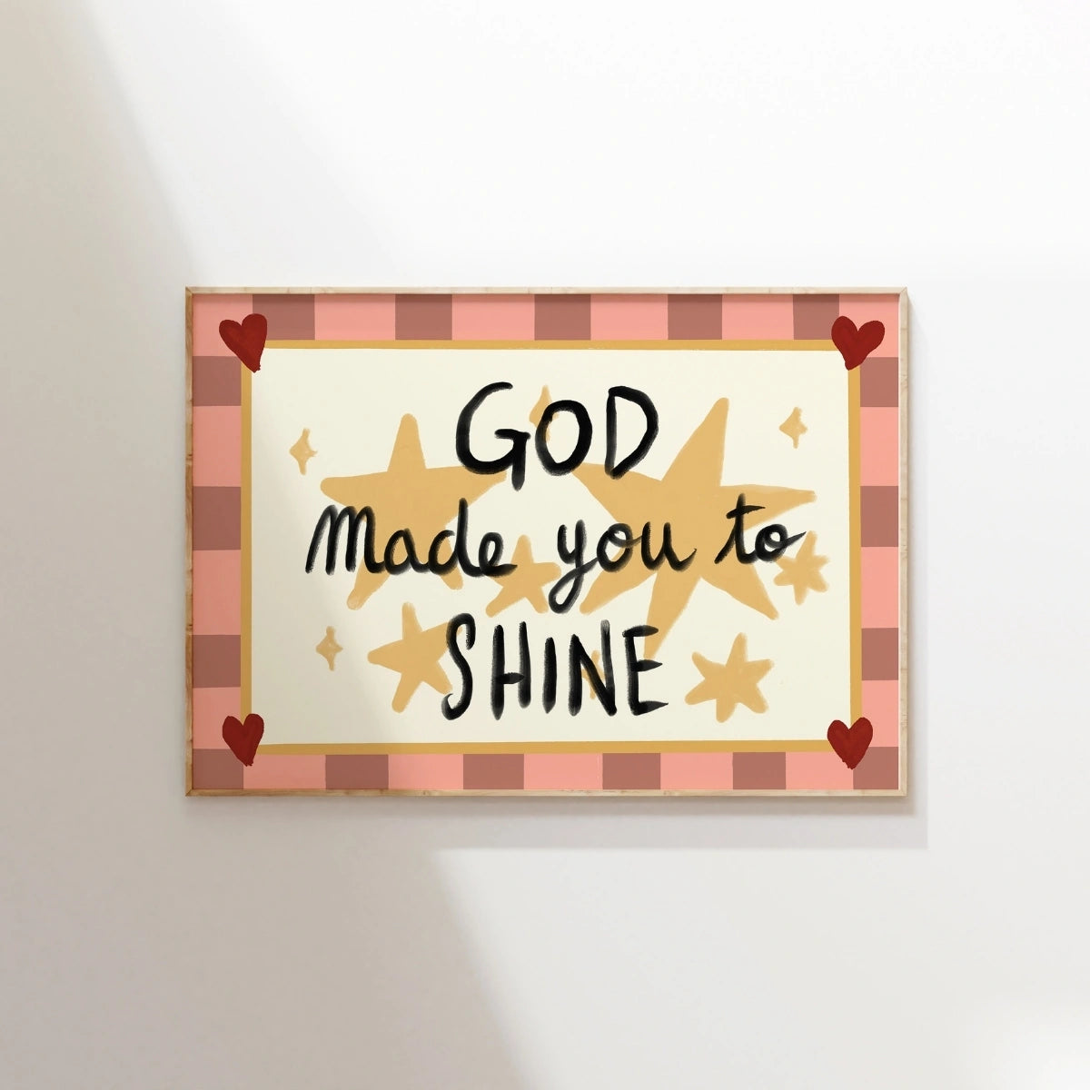 Dio ti ha creato per brillare, Decorazioni asilo nido cristiane