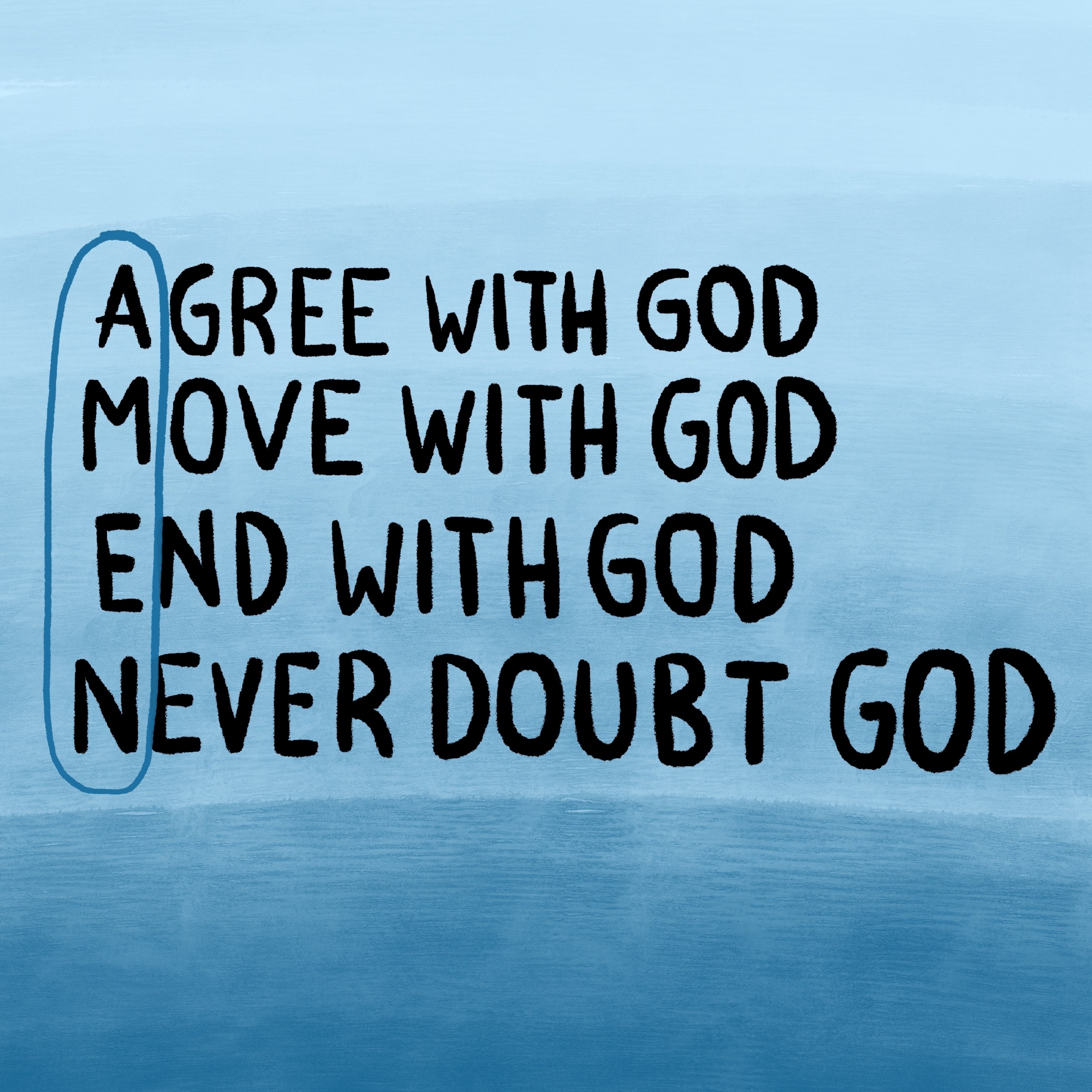 Agree with God – Christian Wall Art