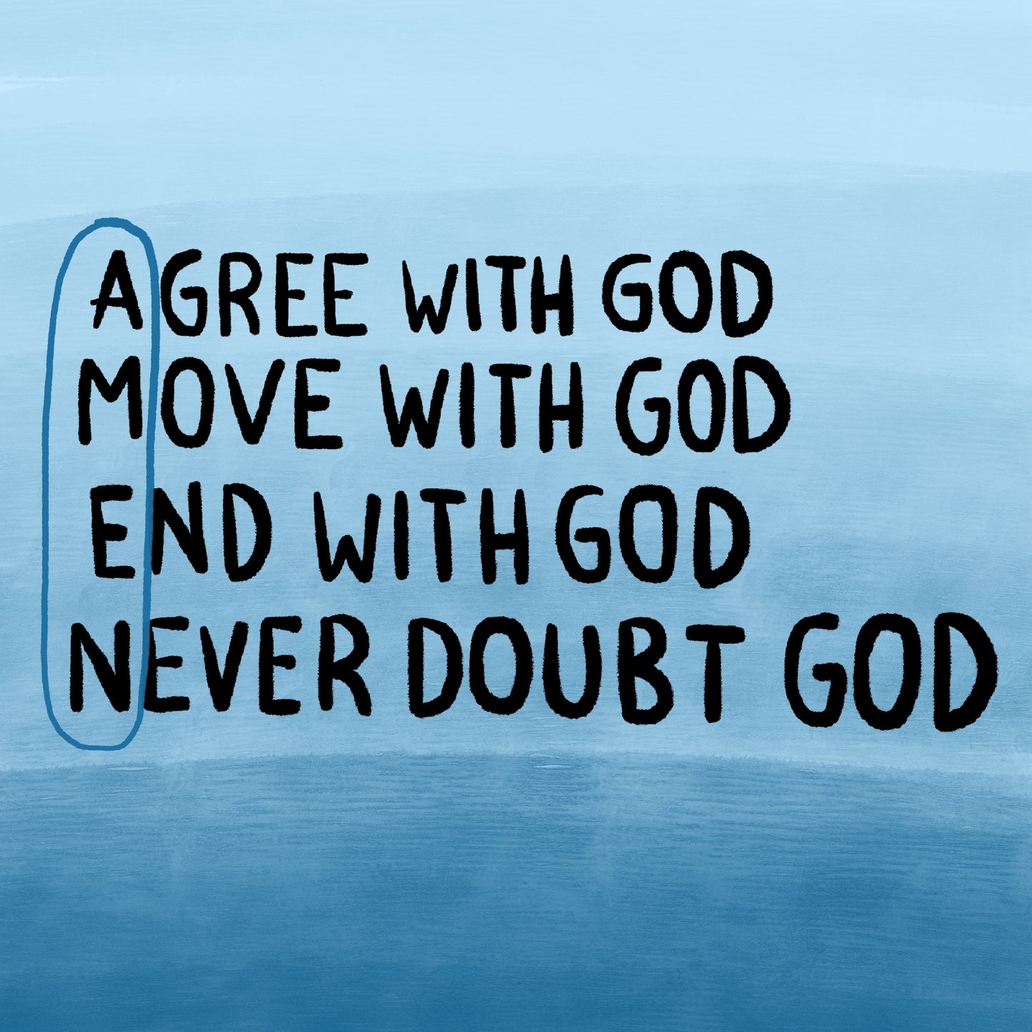 Agree with God – Christian Wall Art