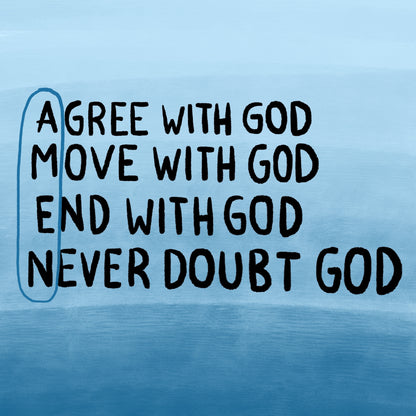 Agree with God – Christian Wall Art