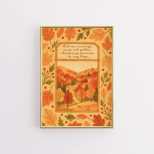 Autumn Landscape Wall Art - Seasonal Nature Artwork