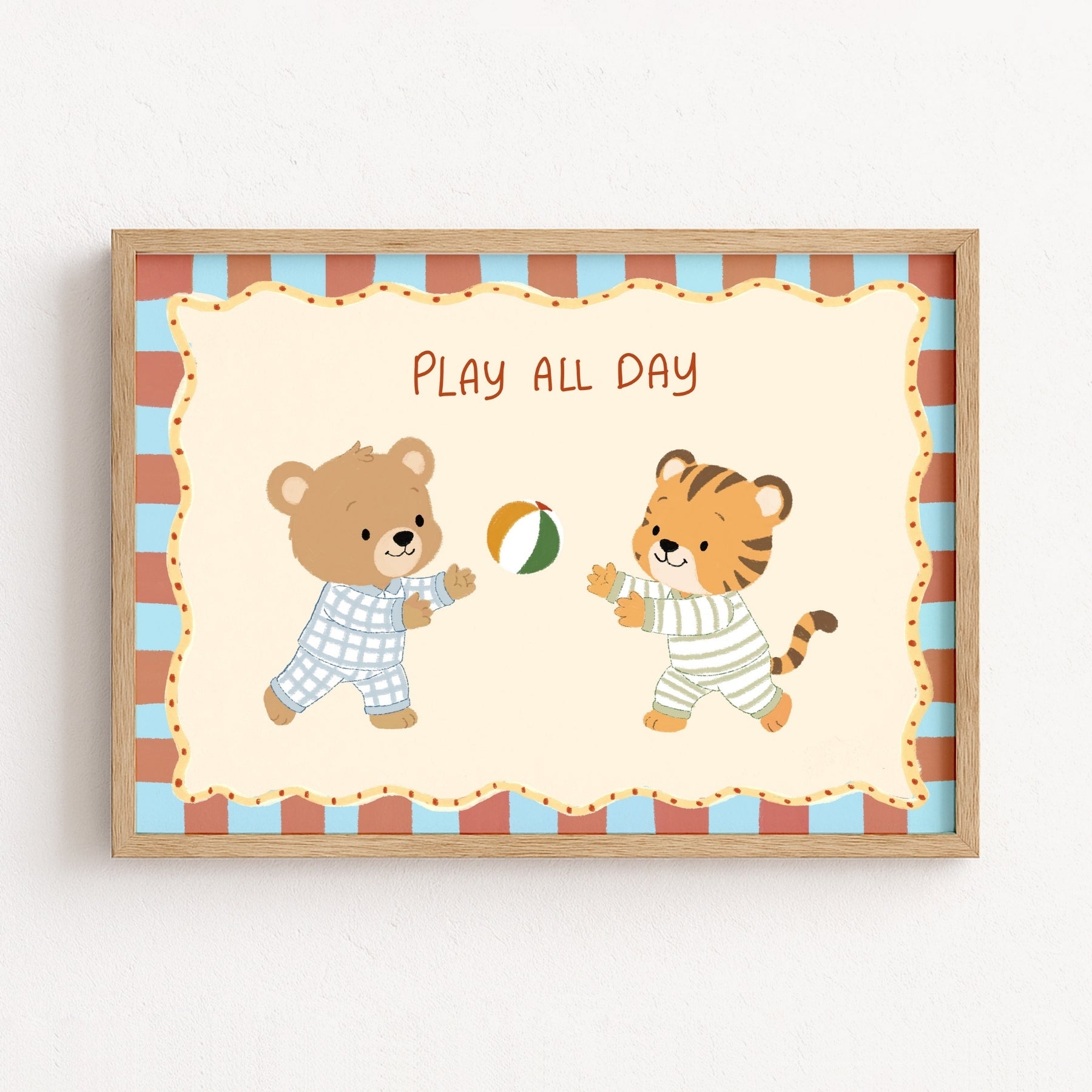 Whimsical Ball Game Wall Art