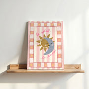 Le Soleil et la Lune Pink – Nursery & Kids Canvas Wall Art