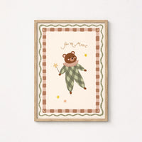 Cute Nursery Bear Print