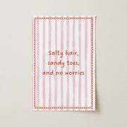 Salty Hair - Poster costiero