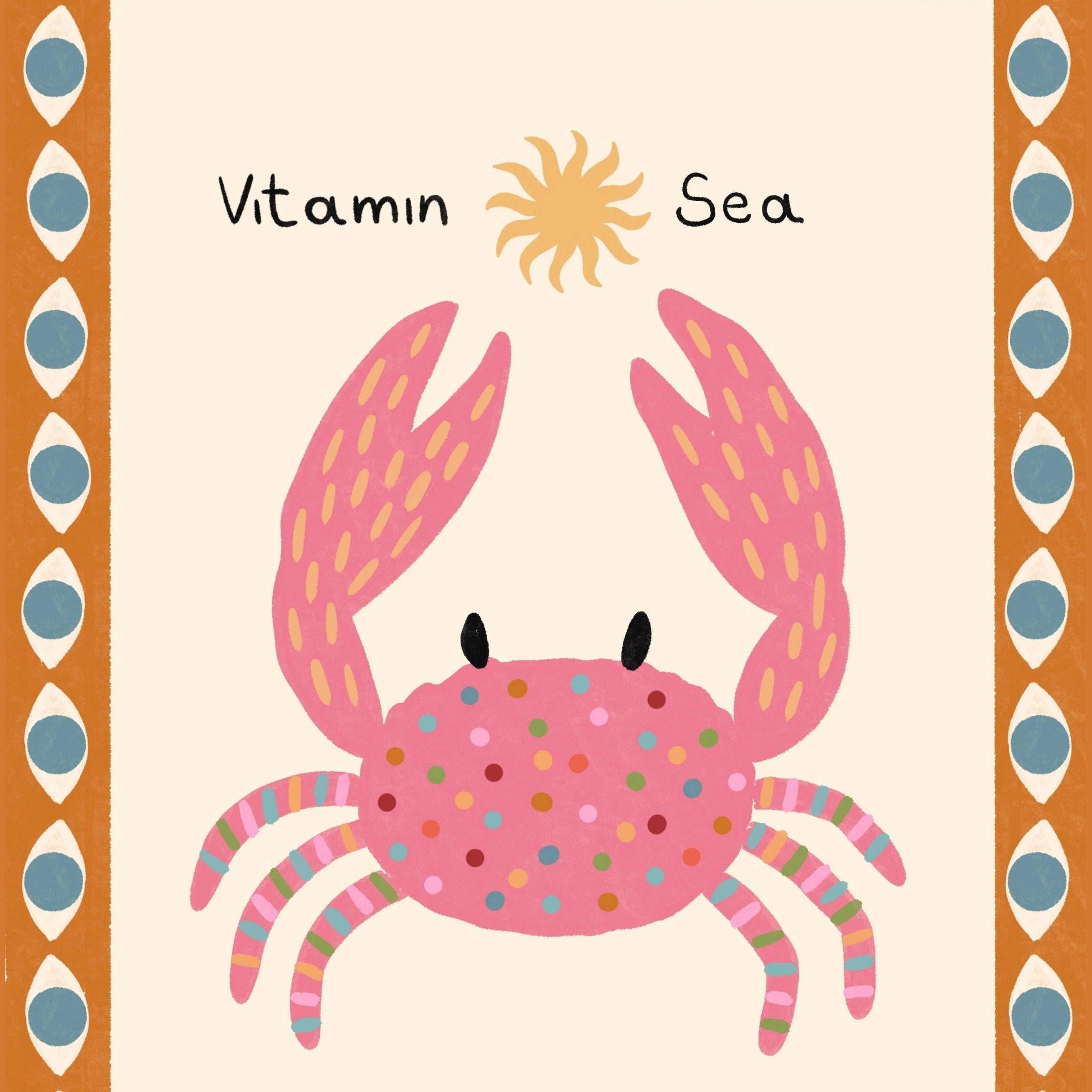 Art Mural De Crabe Vitamin Sea