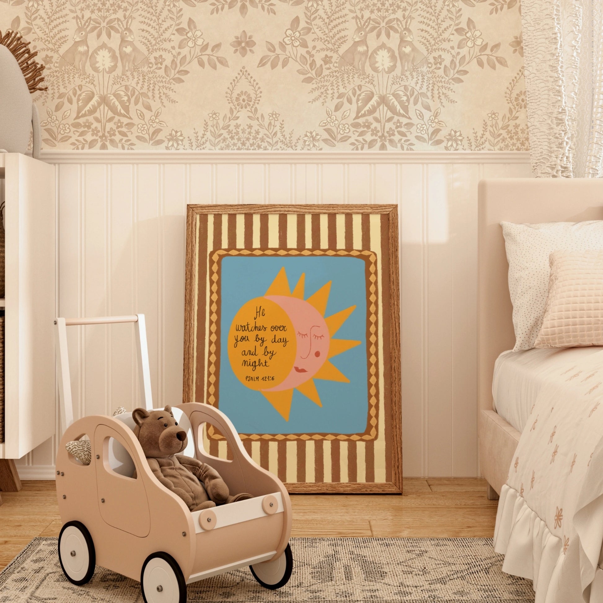 Sun and Moon Christian Nursery Print
