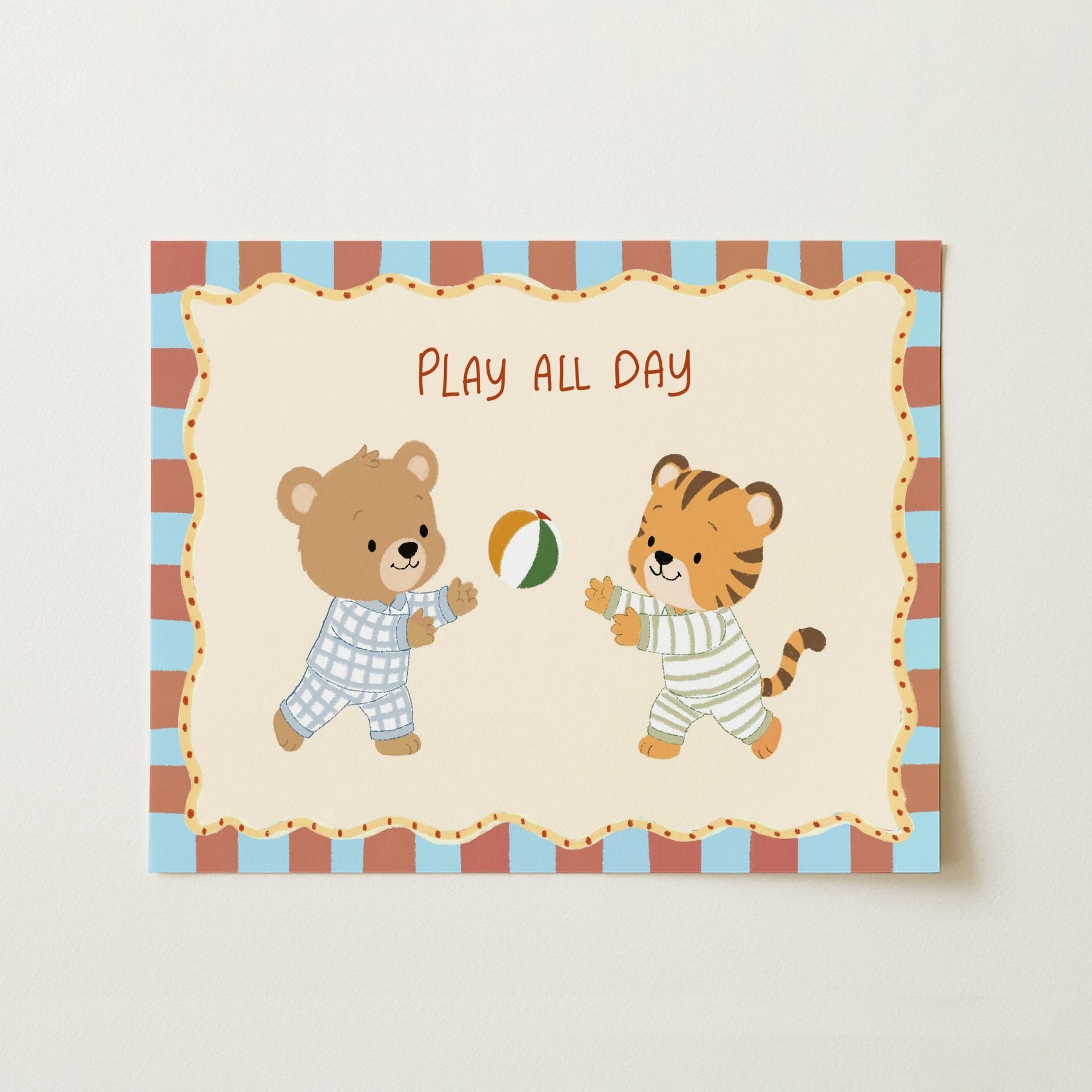 Whimsical Ball Game Wall Art