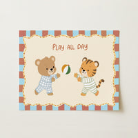 Whimsical Ball Game Wall Art