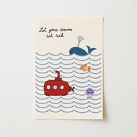 Ocean Nursery Wall Art, Boys Room Decor