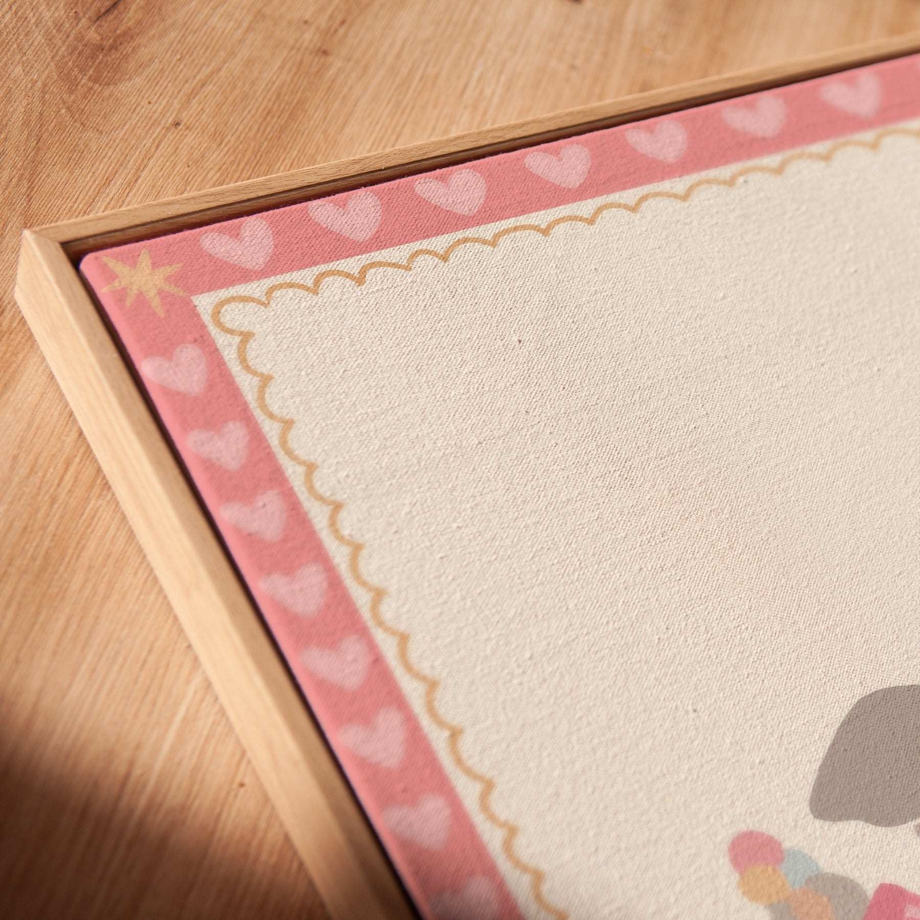 Tela decorativa rosa tenue per la cameretta dei bambini