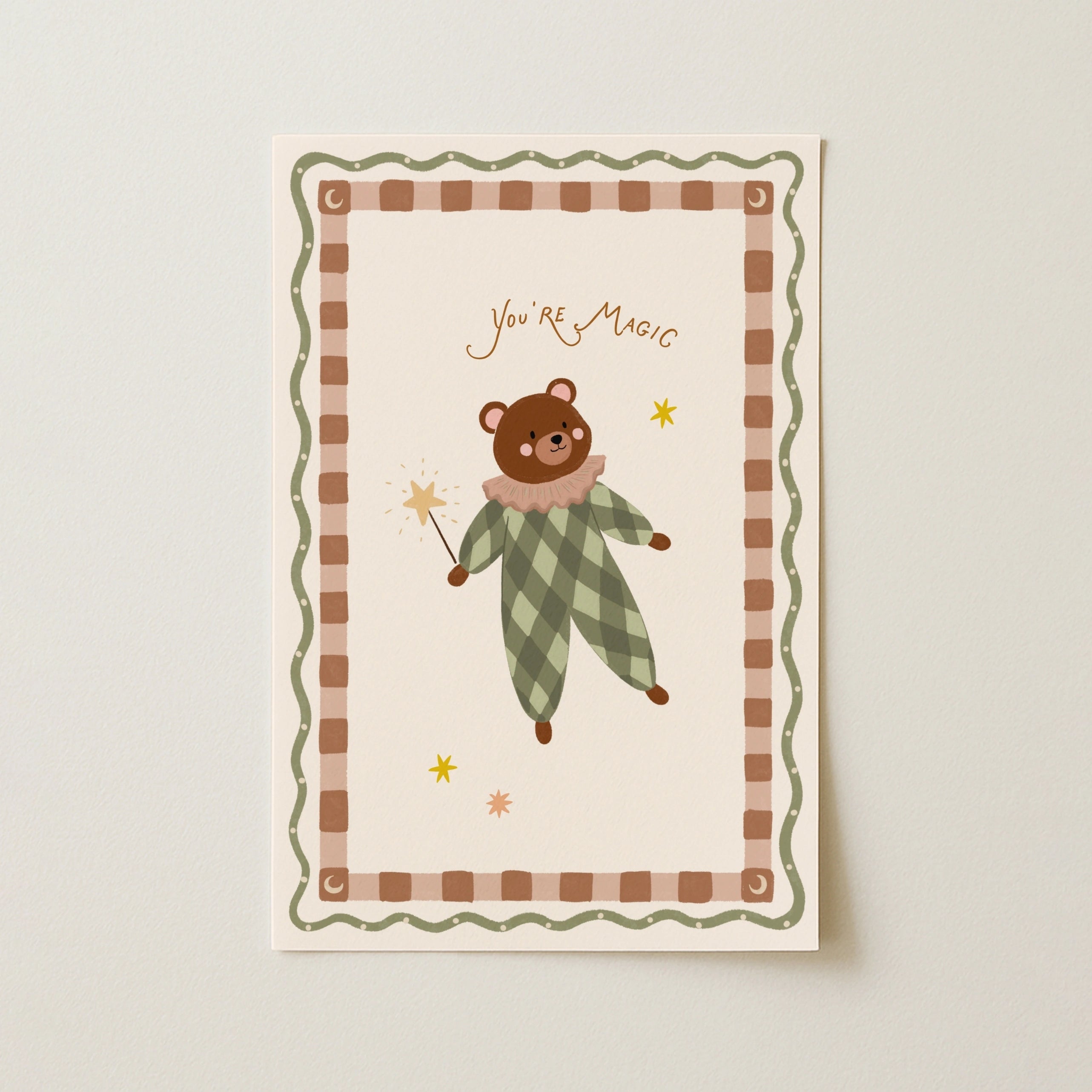 Cute Nursery Bear Print