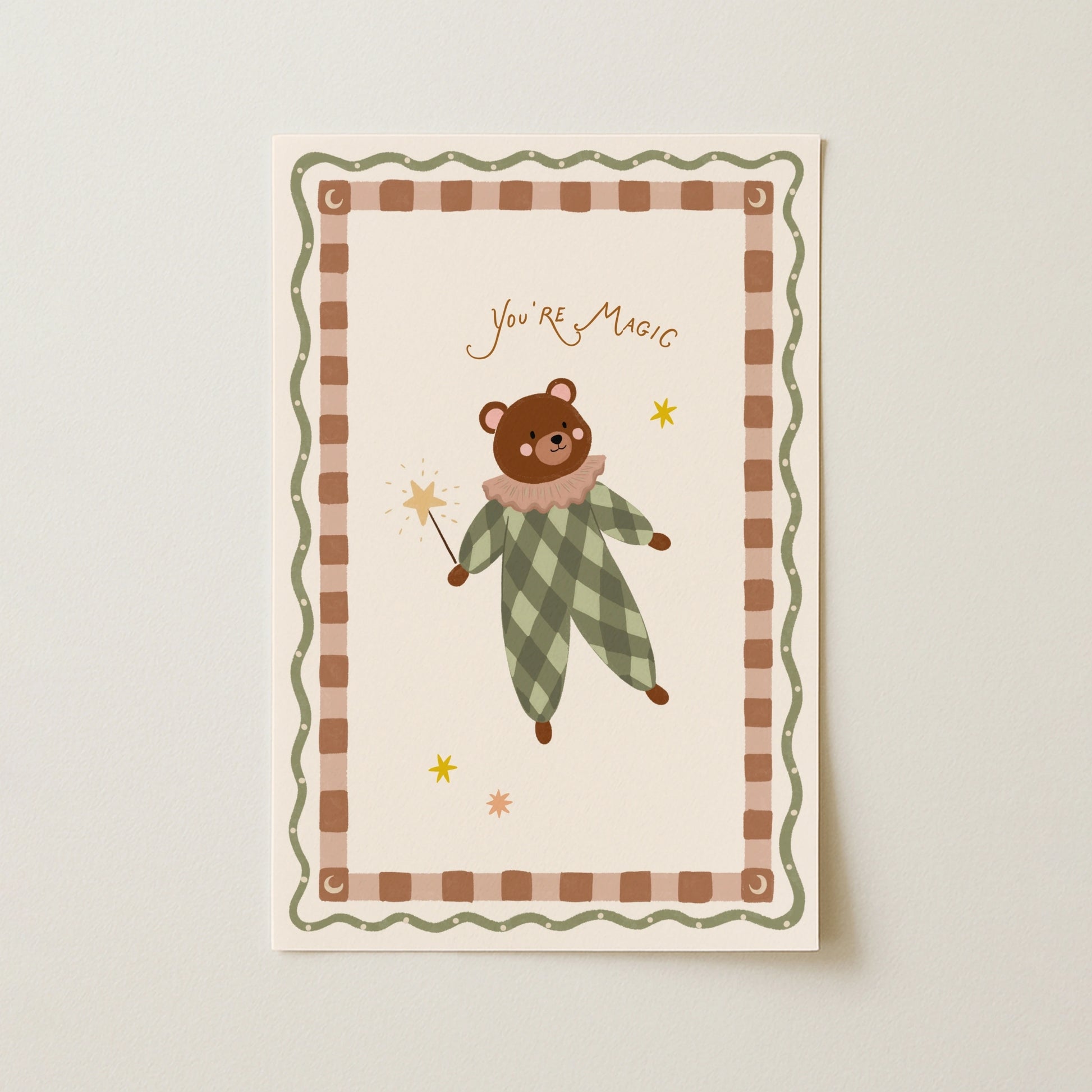 Cute Nursery Bear Print